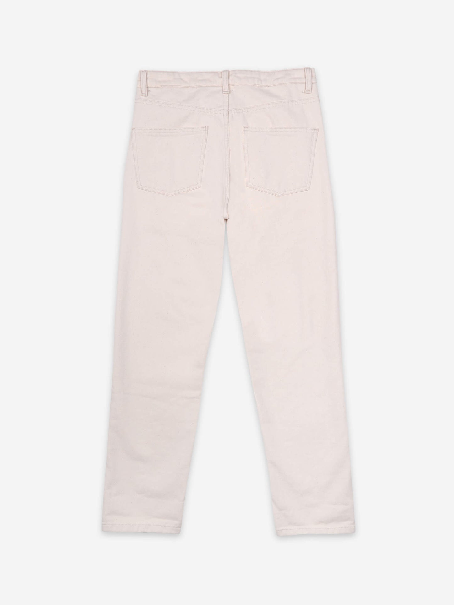 Fingers Crossed Embroidery Straight Jean