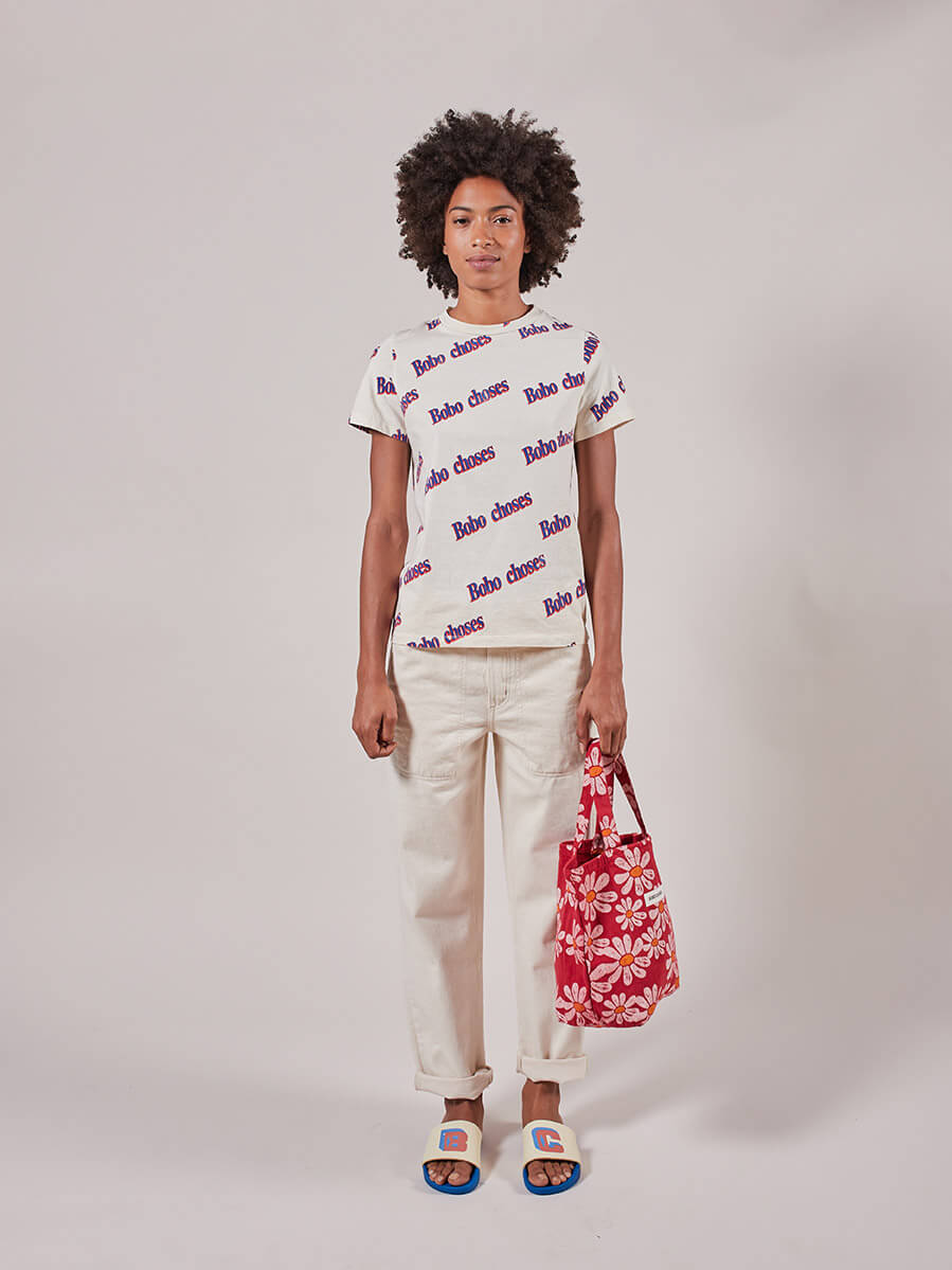 Fingers Crossed Embroidery Straight Jean