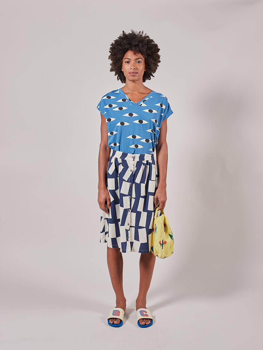 Shadow Knee Lenght Skirt