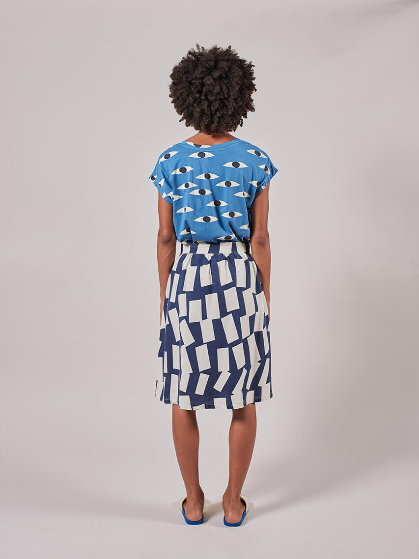 Shadow Knee Lenght Skirt