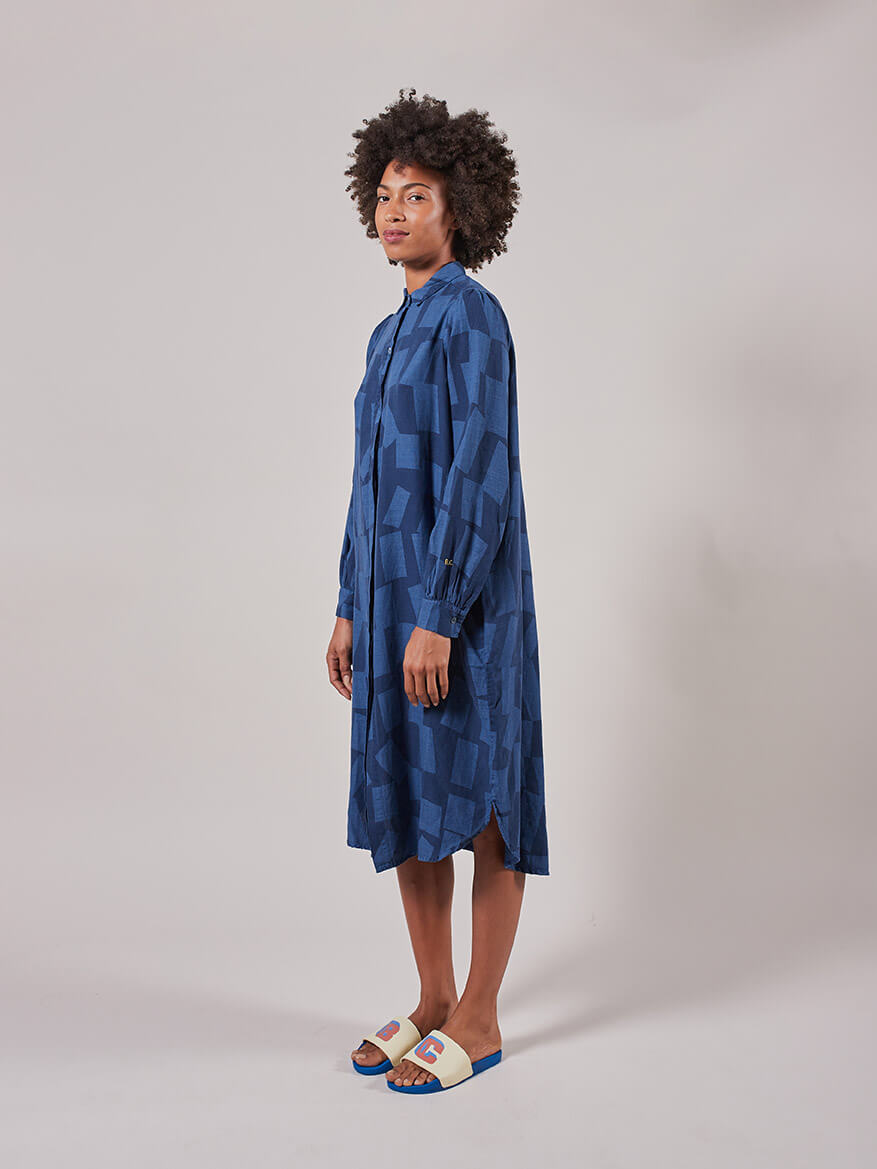 Shadow Long Shirt Dress