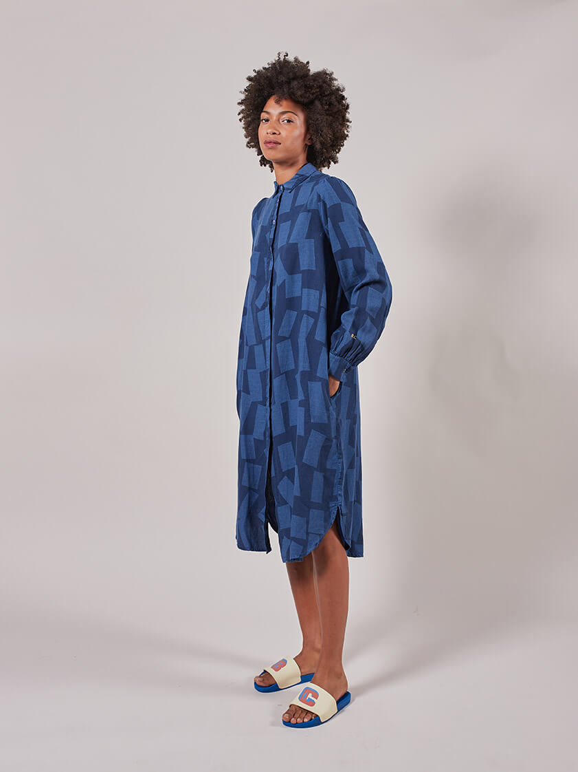 Shadow Long Shirt Dress