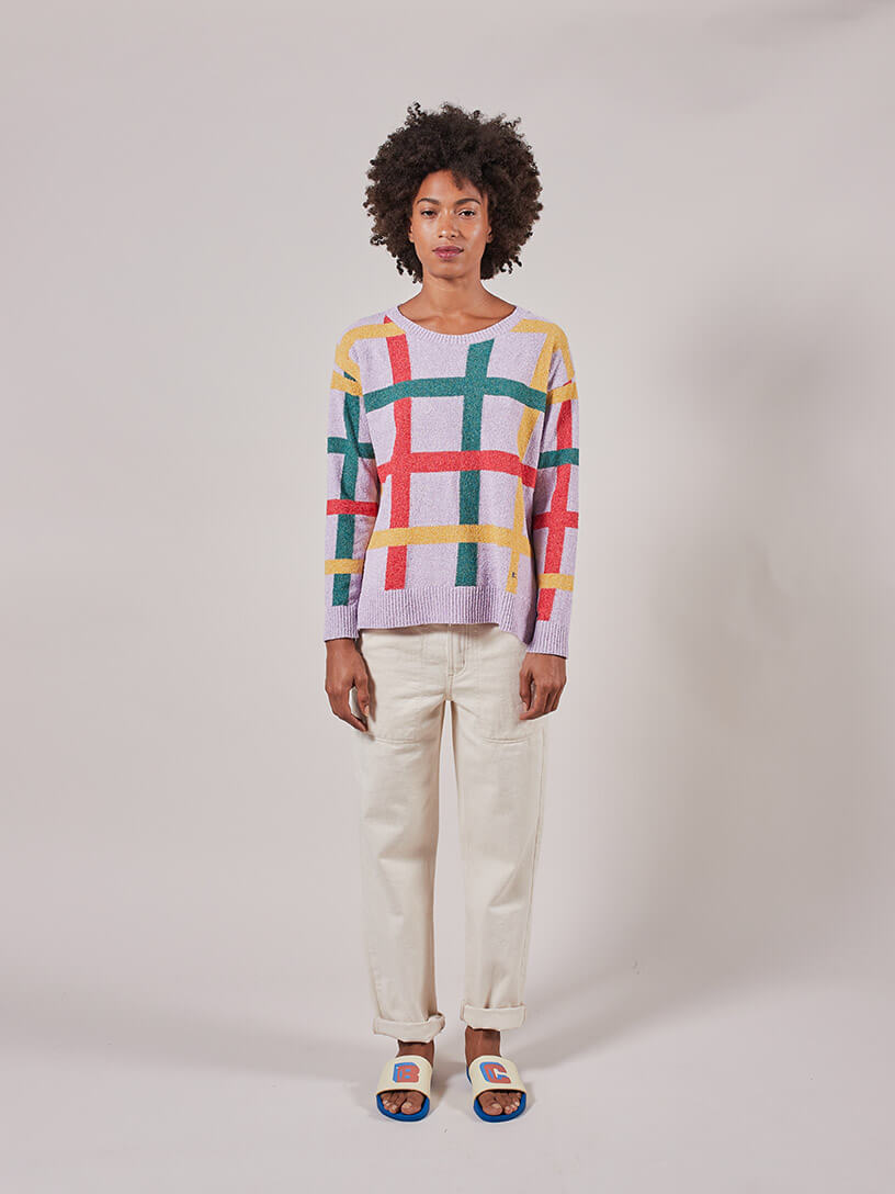Multicolur Printed Check Jumper