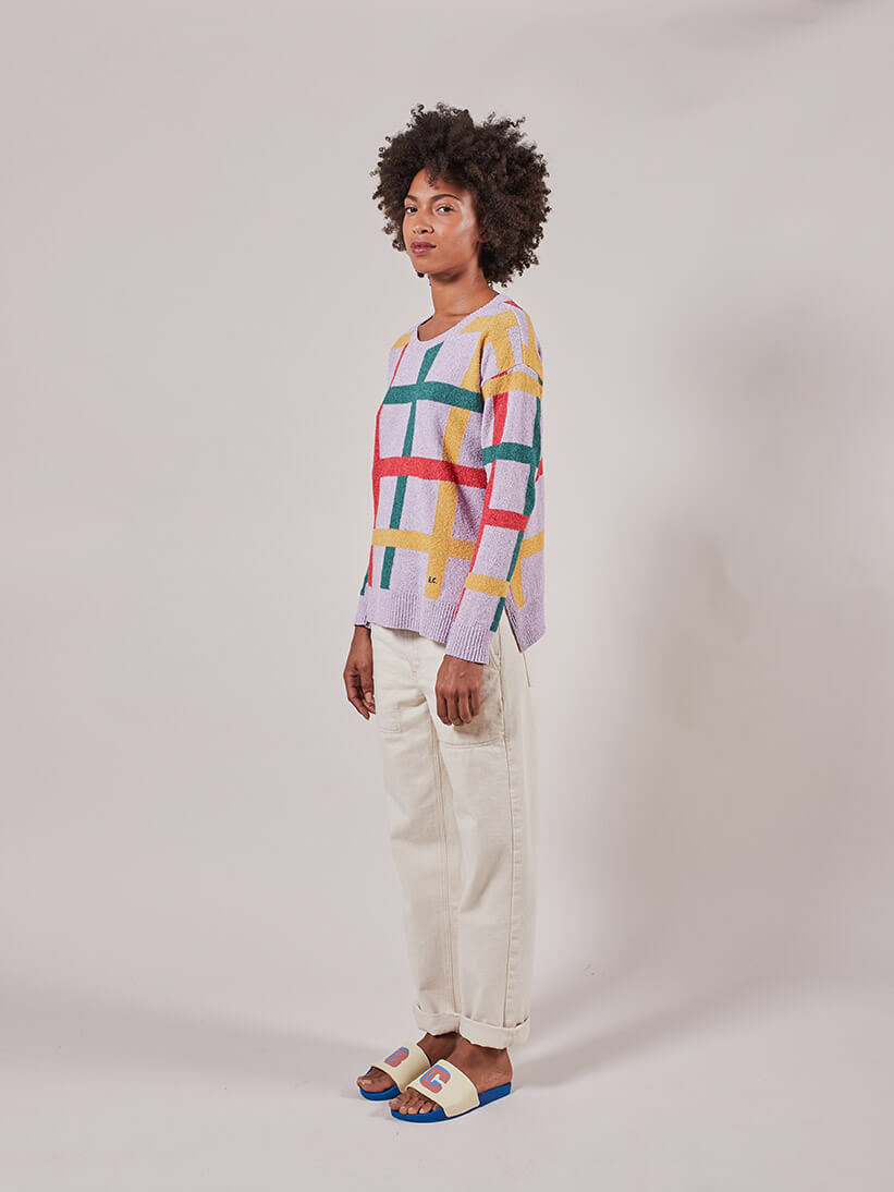 Multicolur Printed Check Jumper