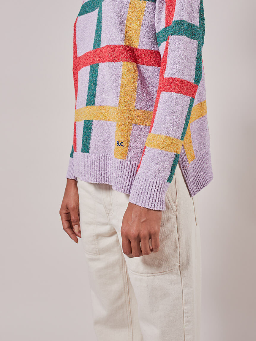 Multicolur Printed Check Jumper