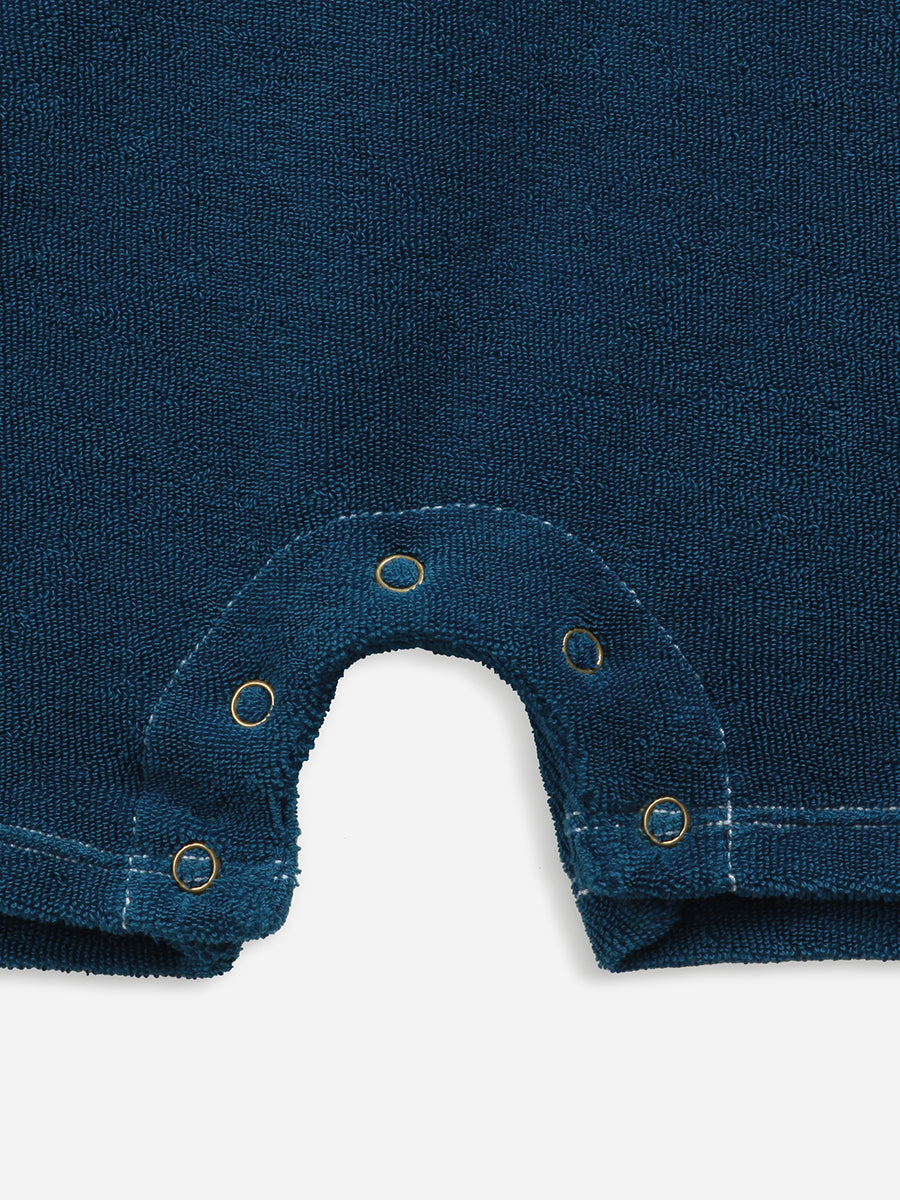Sniffy Dog Patch terry fleece dungaree