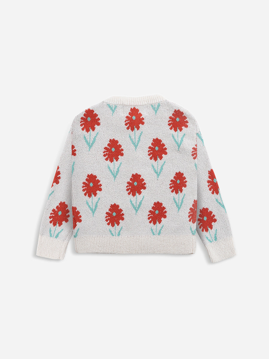 Petunia jacquard cardigan