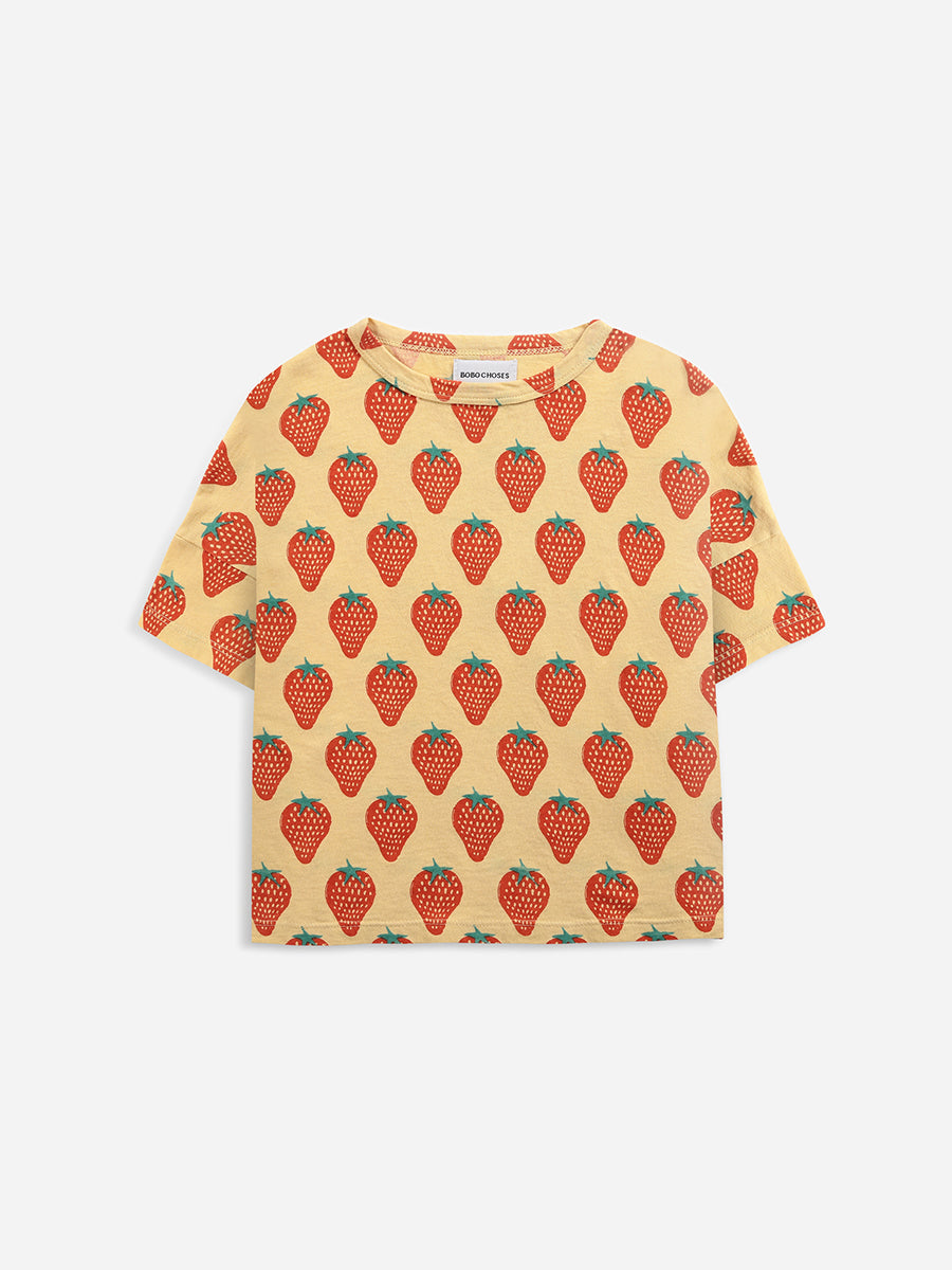 Strawberry all over short sleeve T-shirt