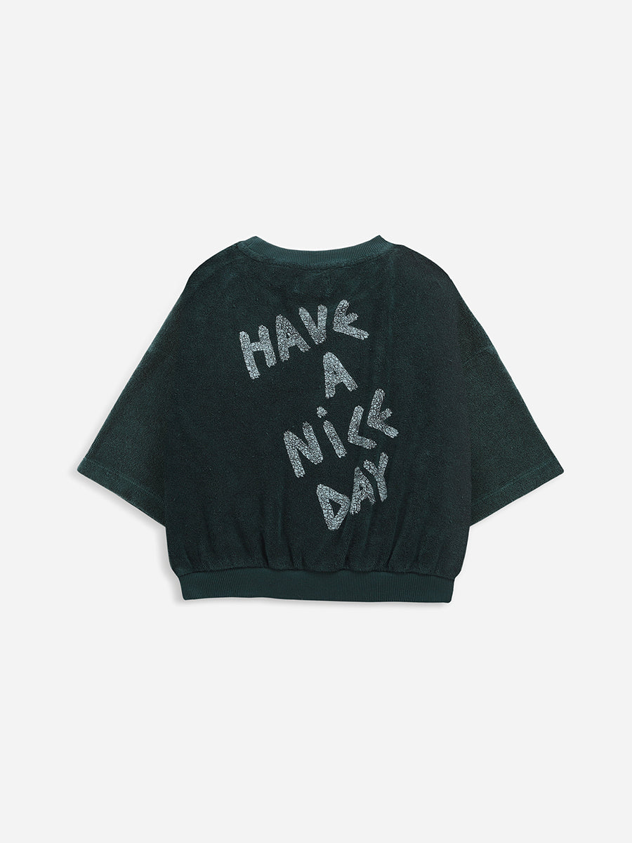 Have A Nice Day short sleeve terry sweatshirt