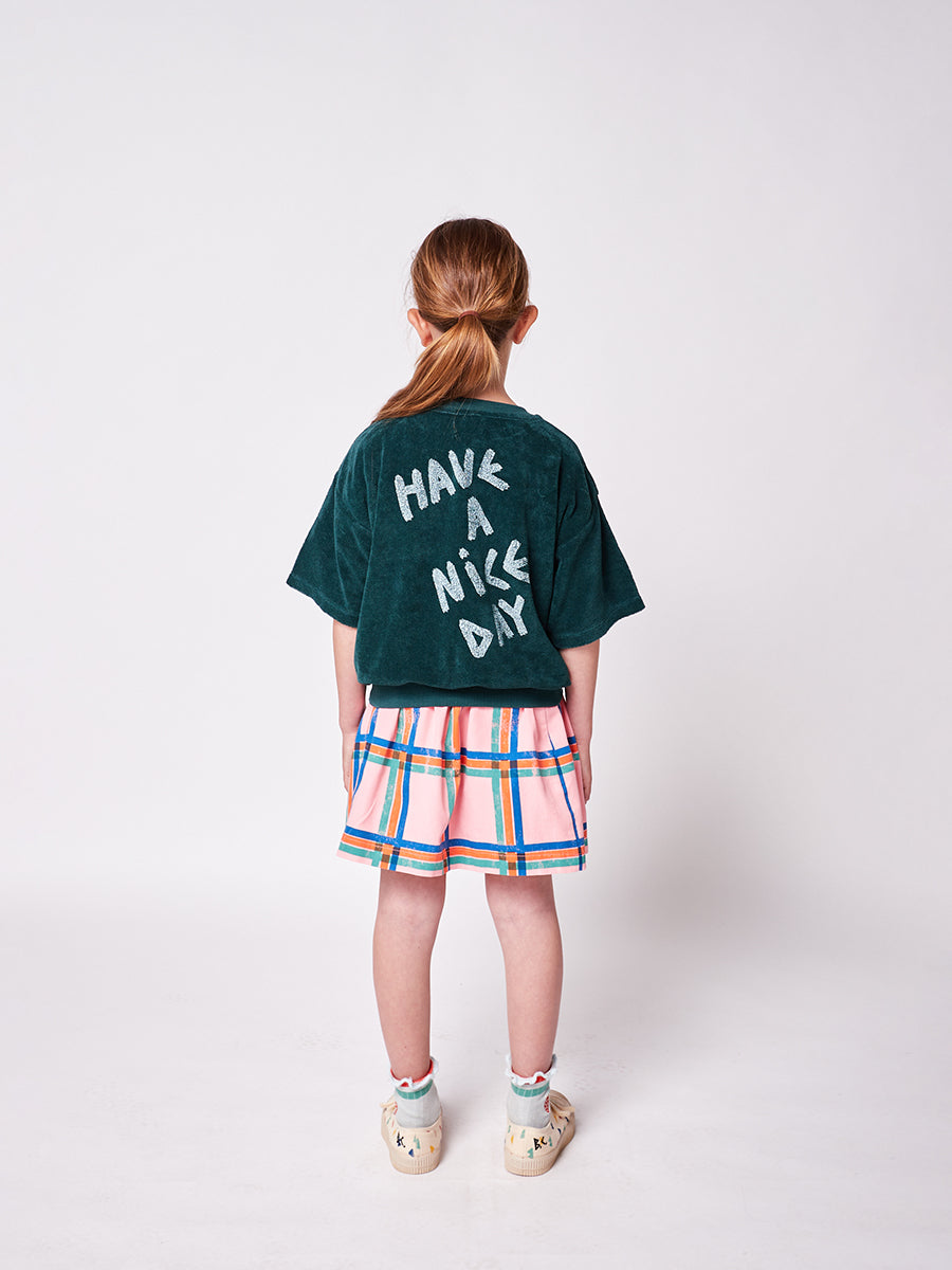 Have A Nice Day short sleeve terry sweatshirt