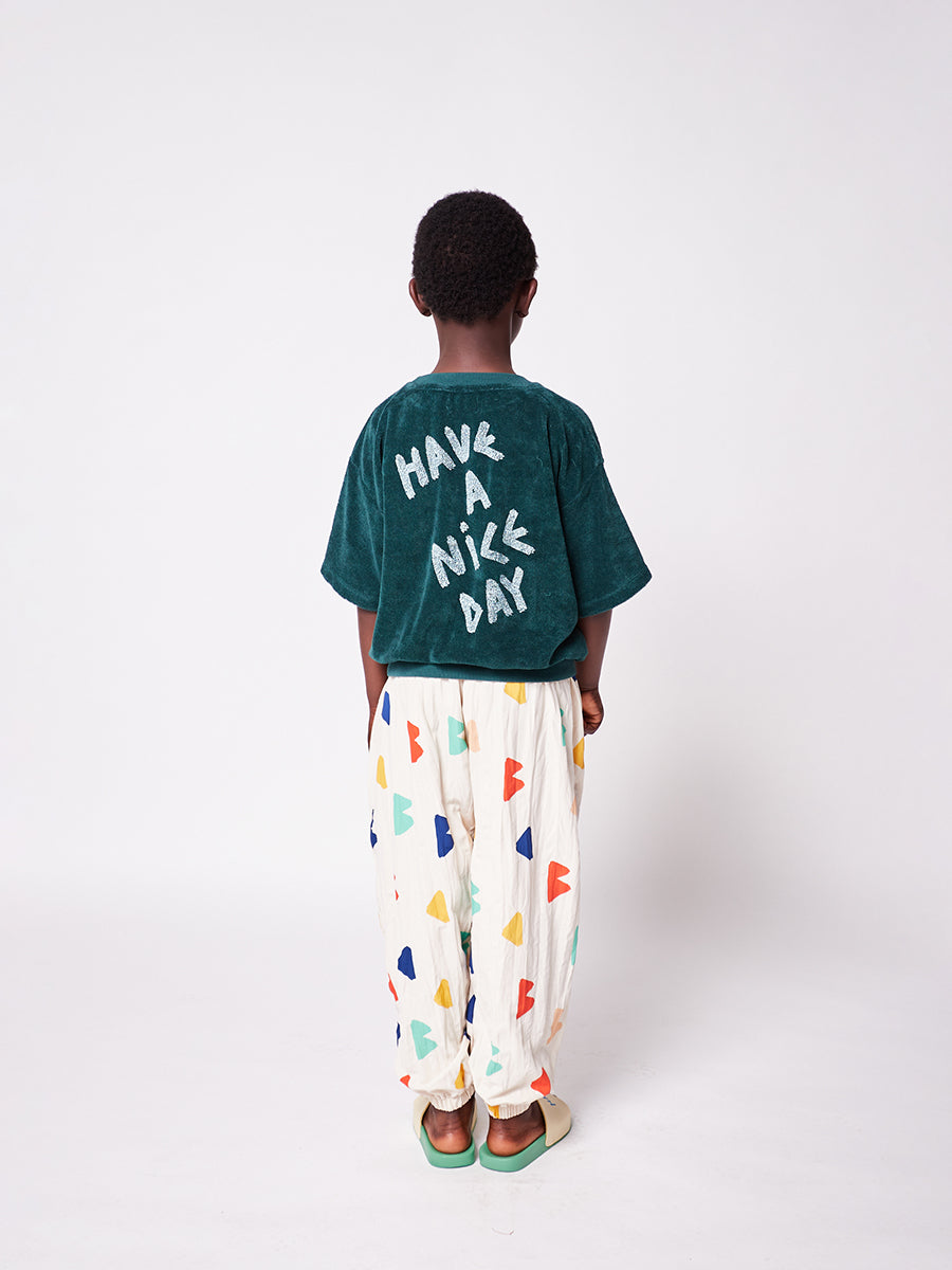 Have A Nice Day short sleeve terry sweatshirt