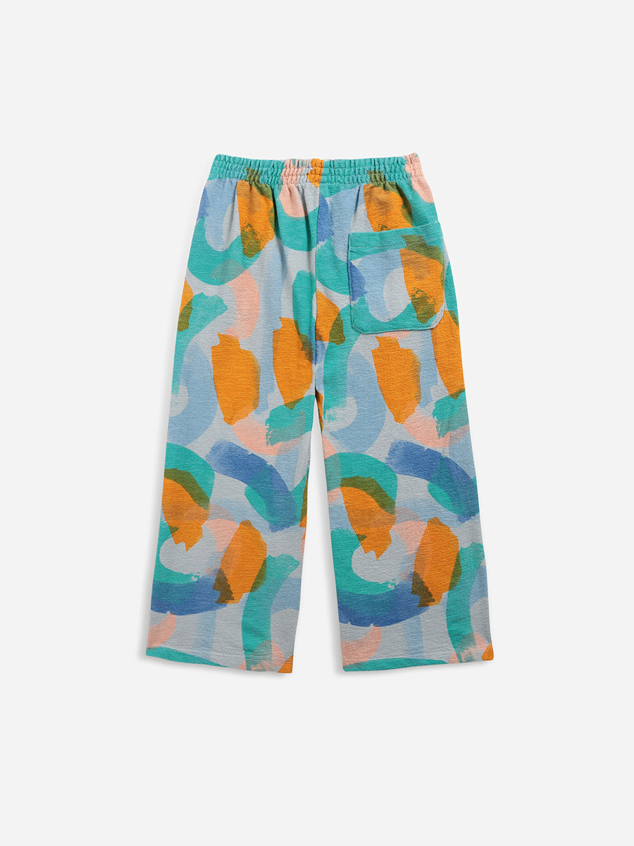 Brushstrokes allover jogging pants