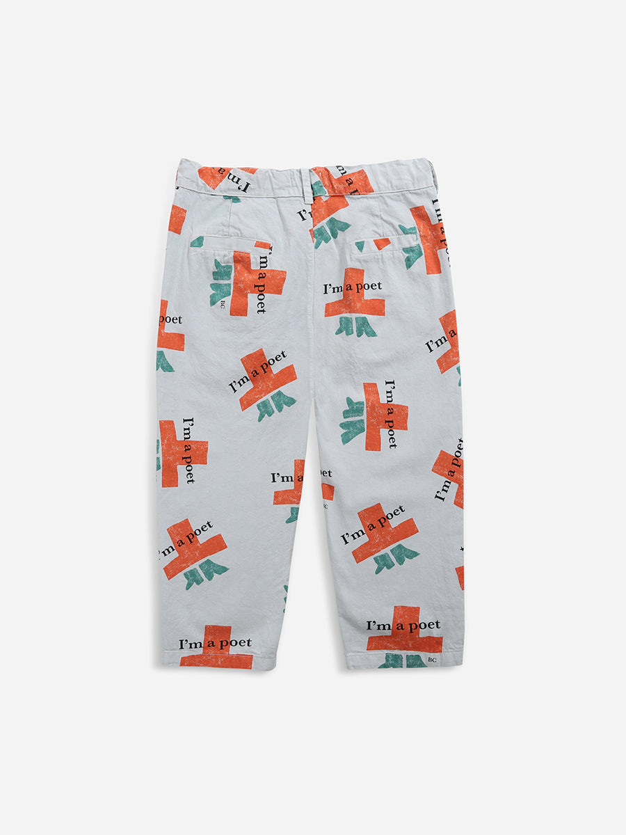 I'm a Poet all over woven chino pants