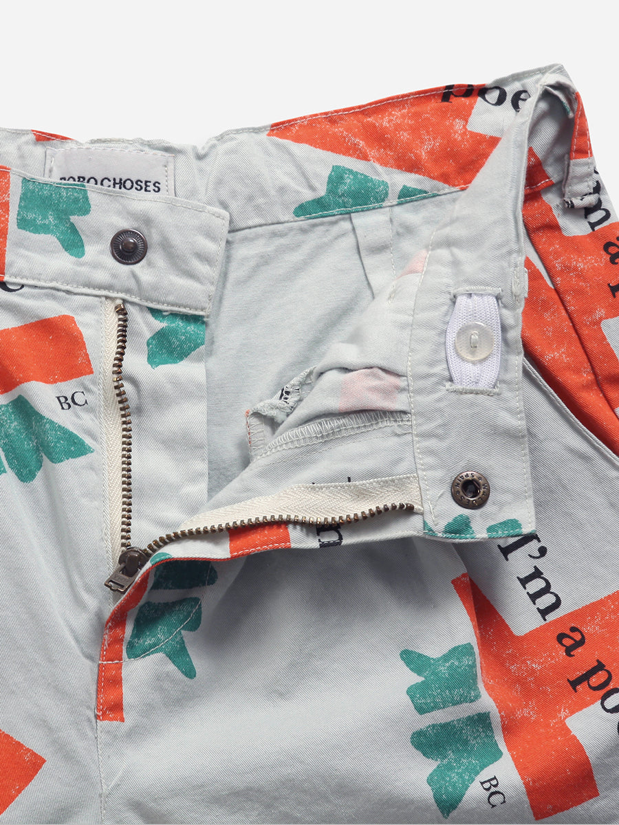 I'm a Poet all over woven chino pants