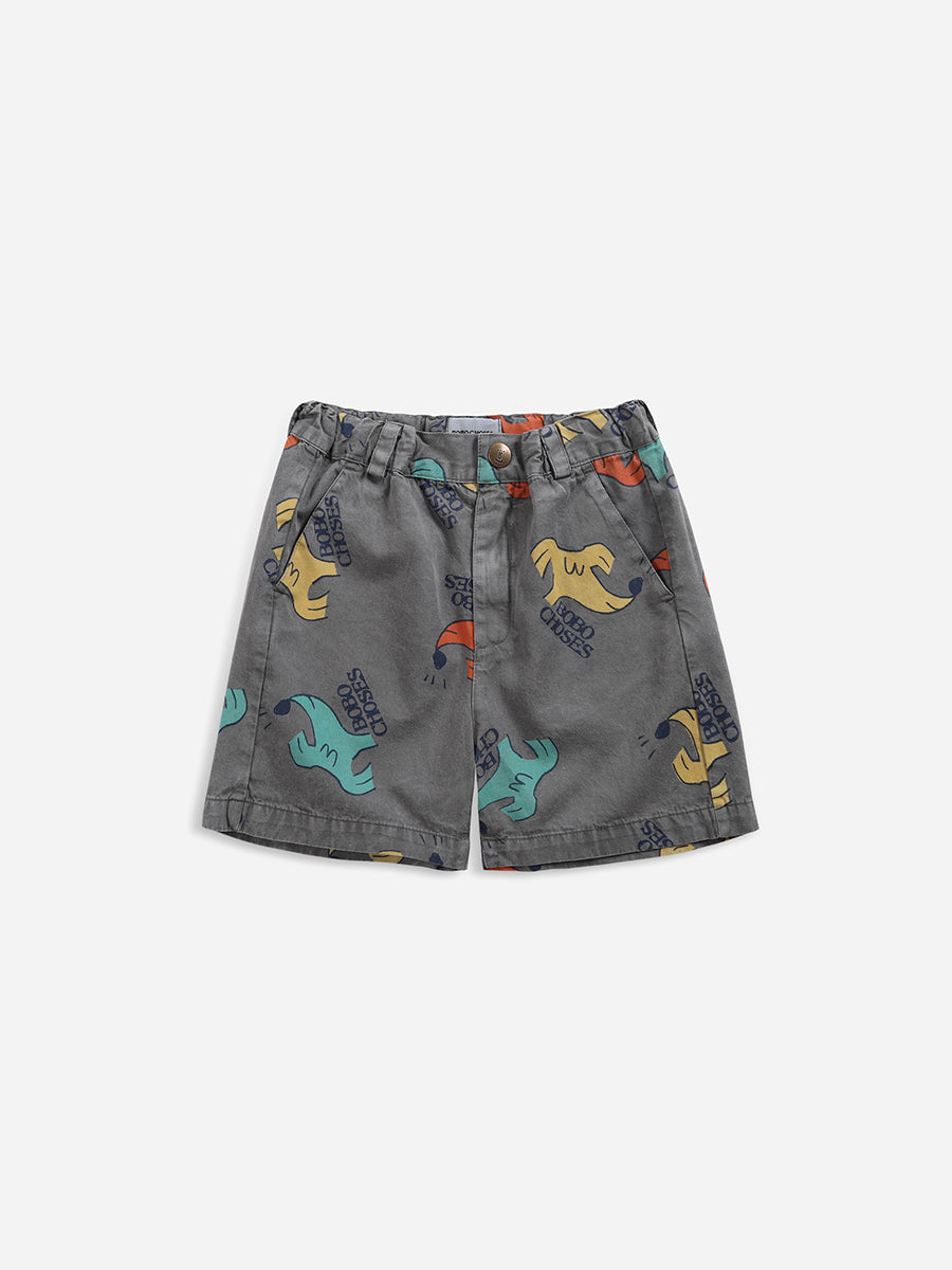 Sniffy Dog all over woven bermuda shorts