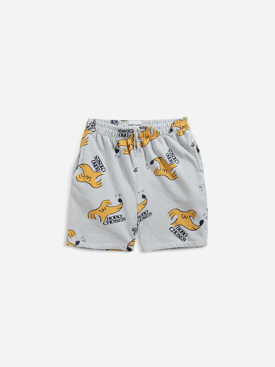 Sniffy Dog all over bermuda shorts