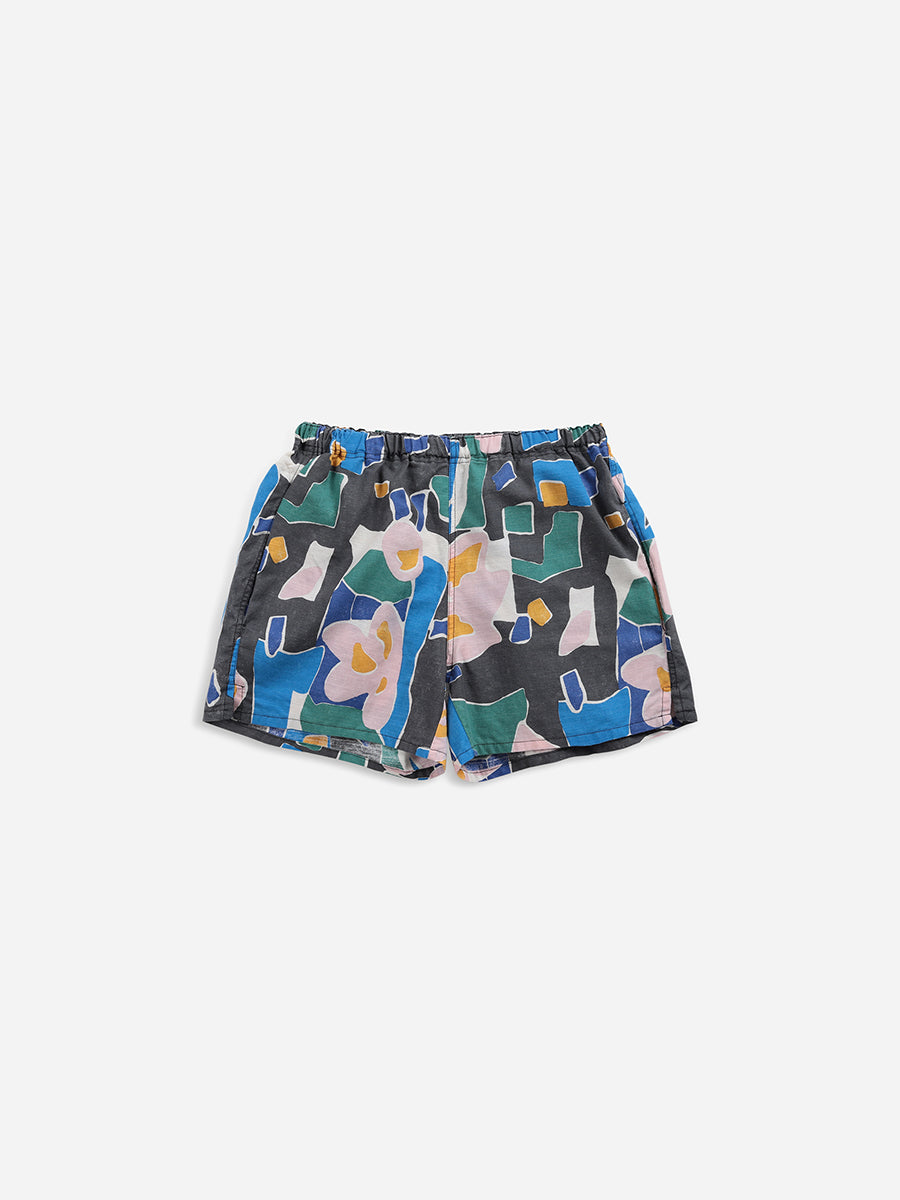 Stains all over woven shorts