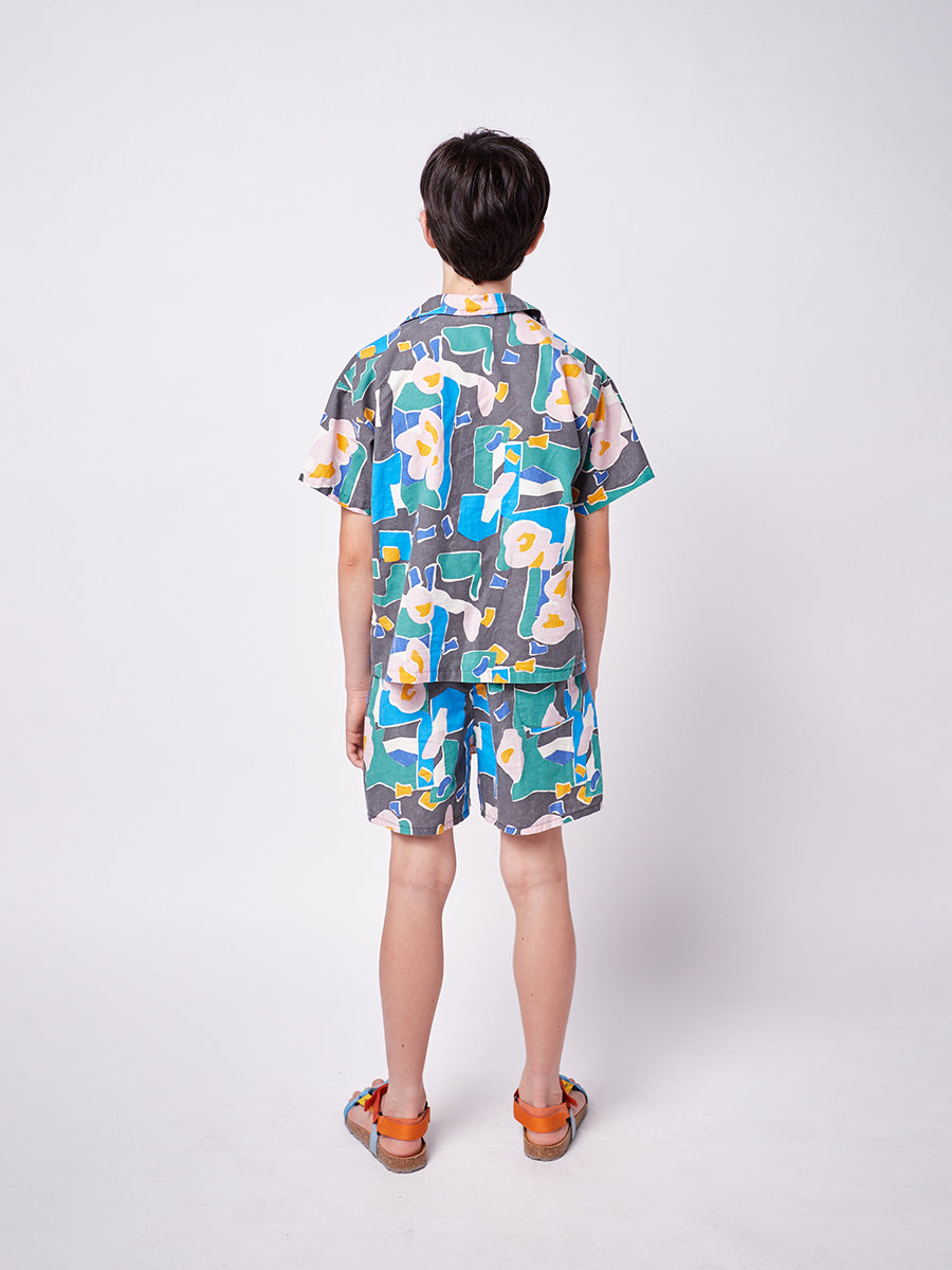 Stains all over woven shorts