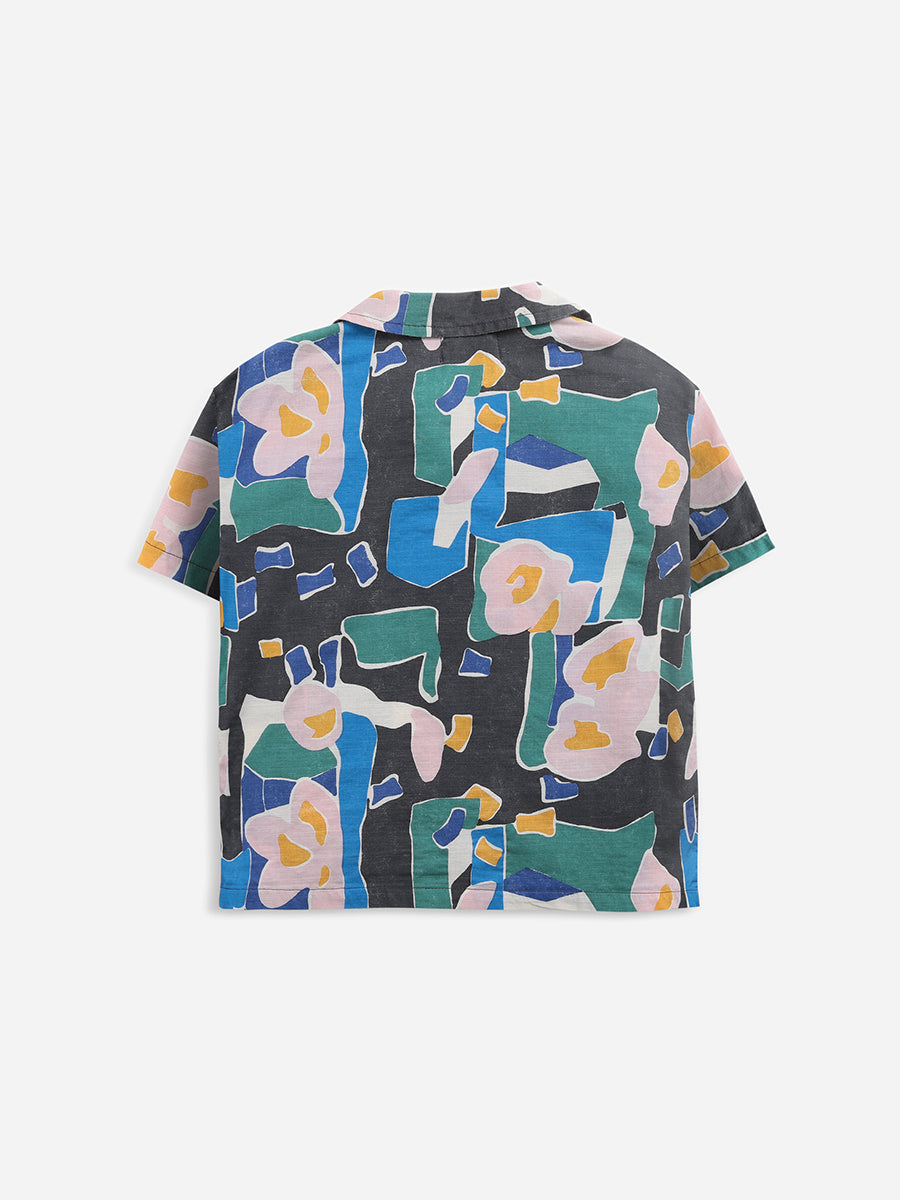 Stains all over woven shirt