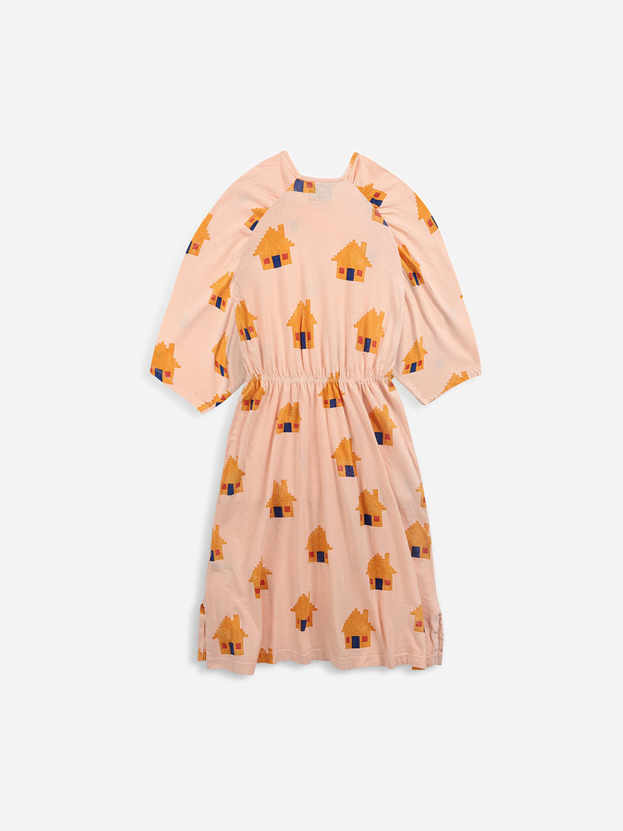 Brick House all over long sleeve dress