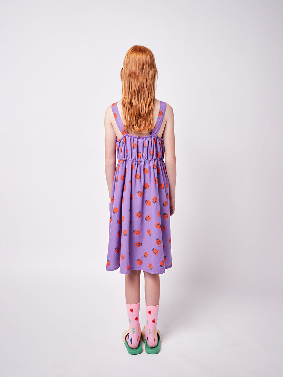 Ladybug all over woven dress