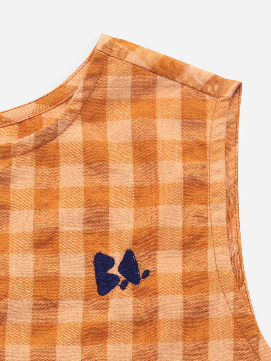 Vichy woven overall