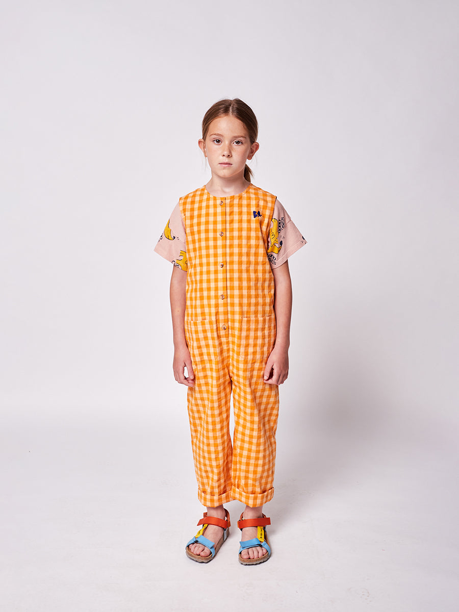 Vichy woven overall