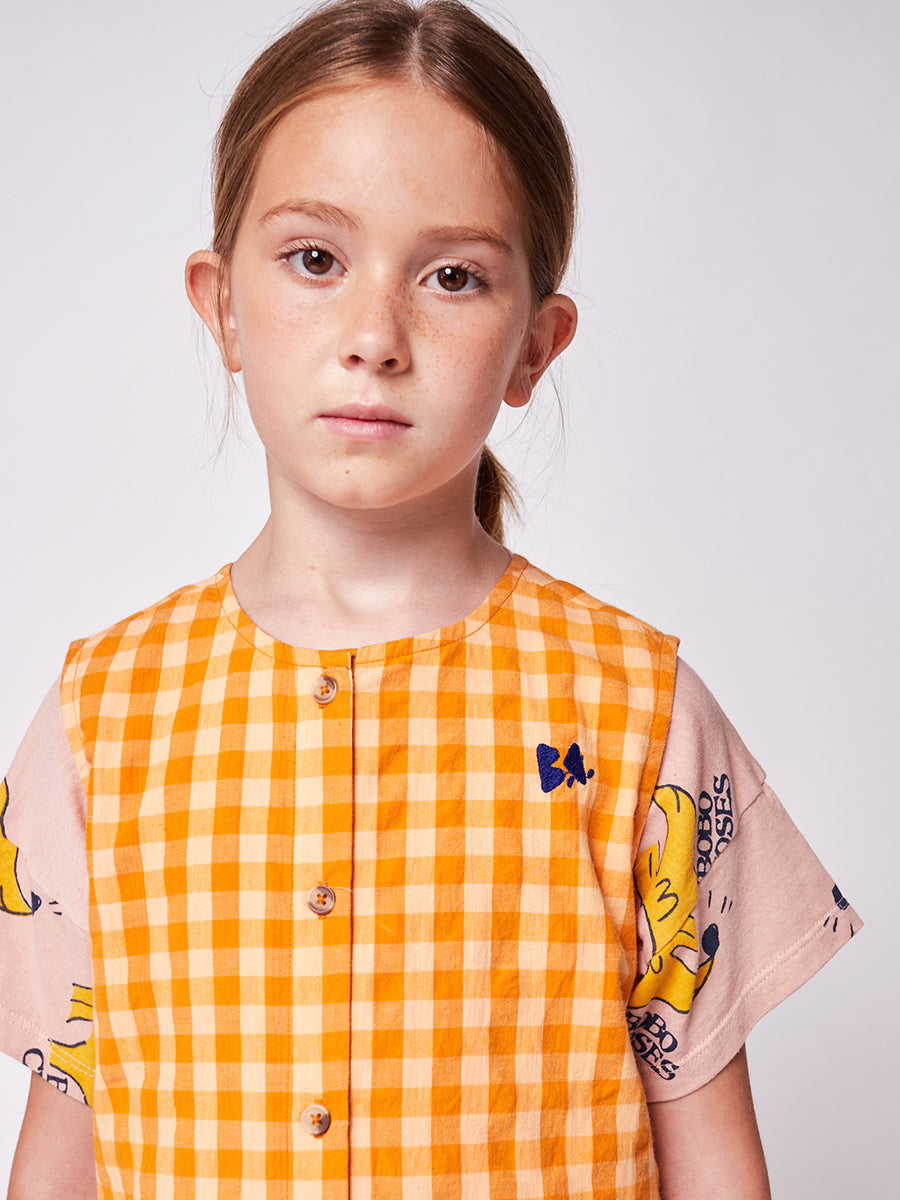 Vichy woven overall