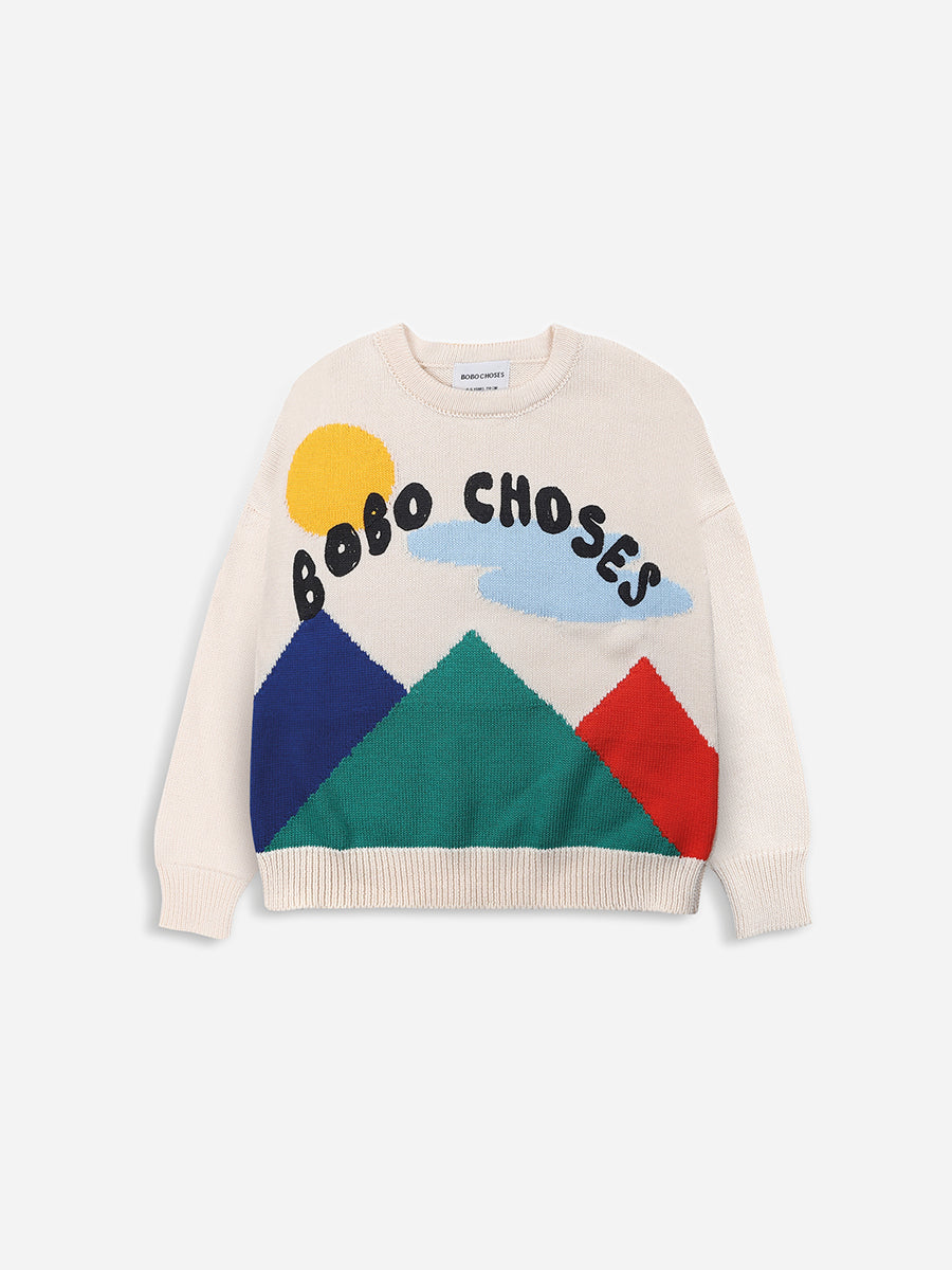 Landscape intarsia jumper