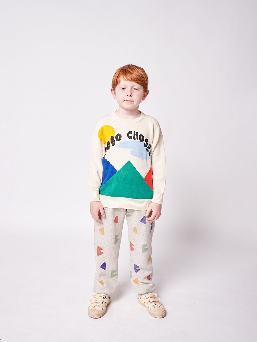 Landscape intarsia jumper