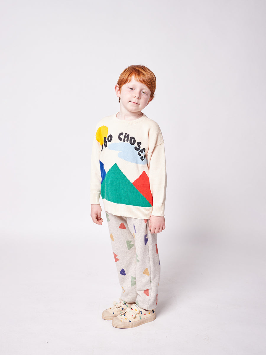 Landscape intarsia jumper