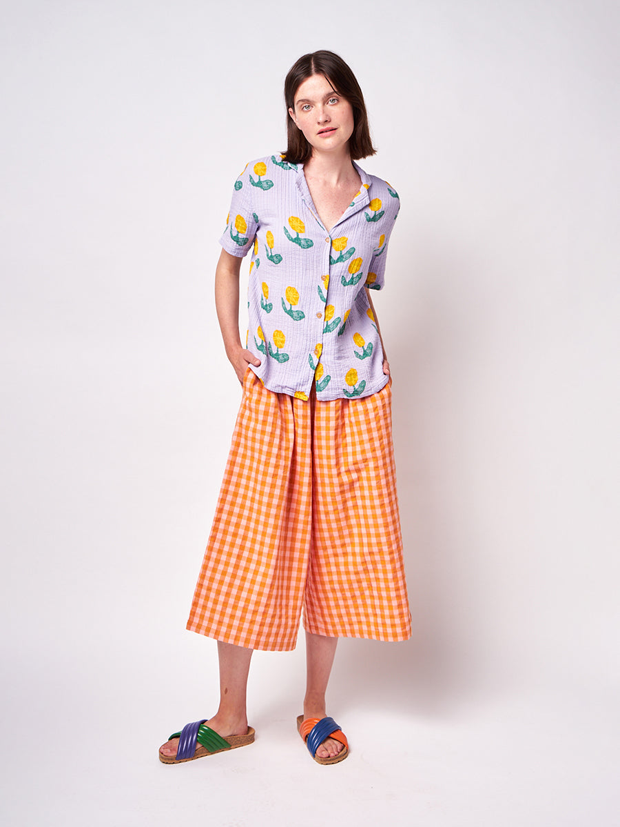 Wallflowers all over short sleeve shirt