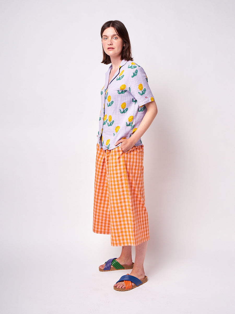 Wallflowers all over short sleeve shirt