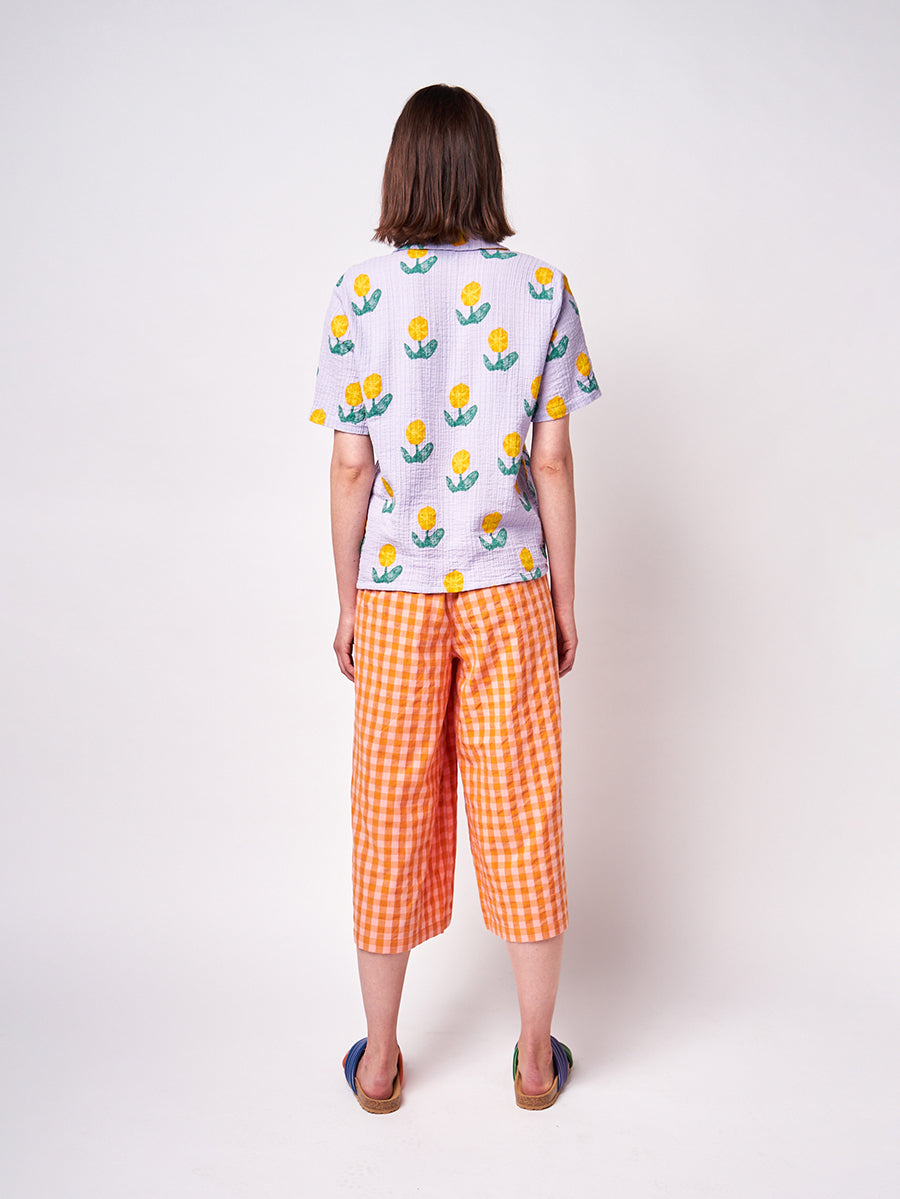 Wallflowers all over short sleeve shirt