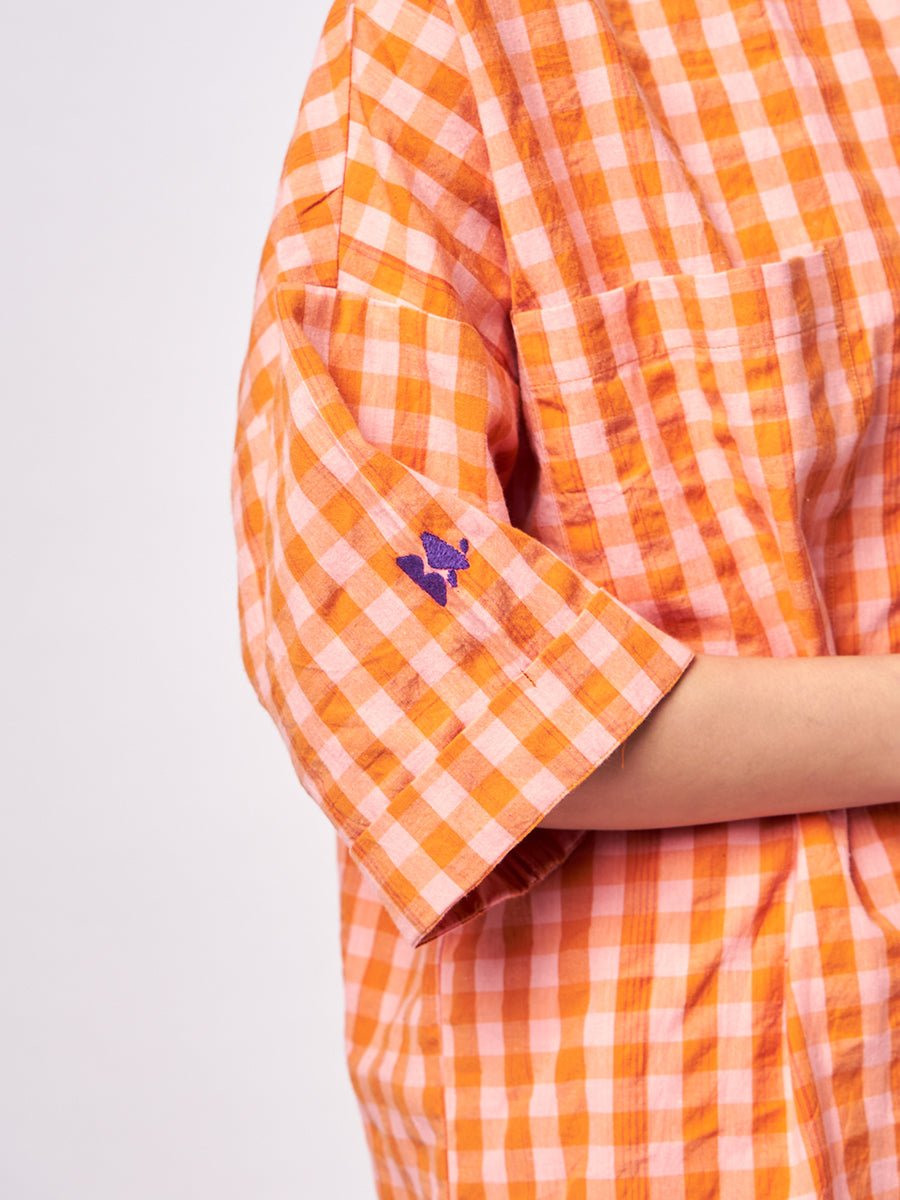 Vichy oversize shirt