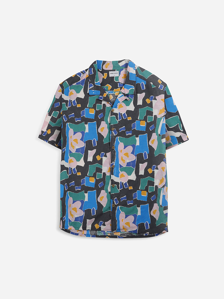 Floral print short sleeve shirt