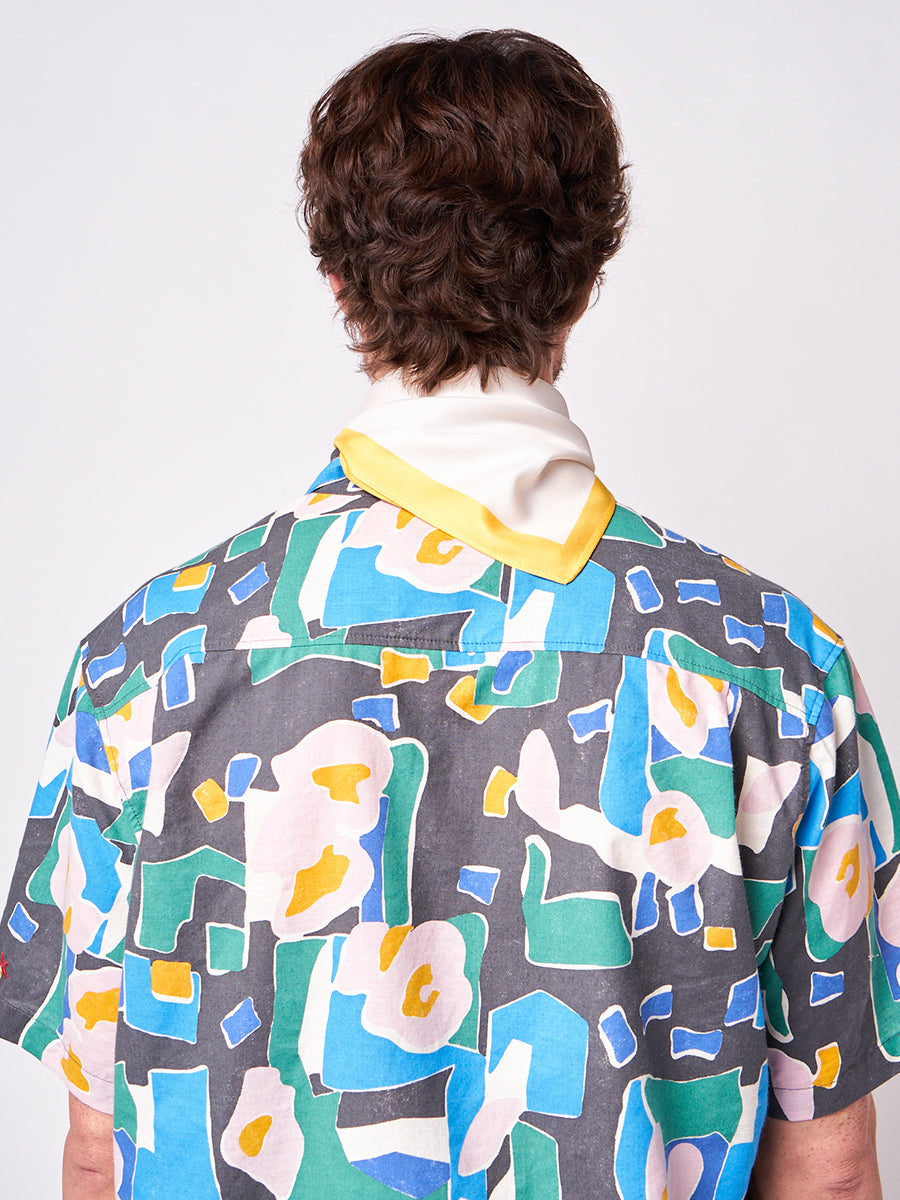 Floral print short sleeve shirt