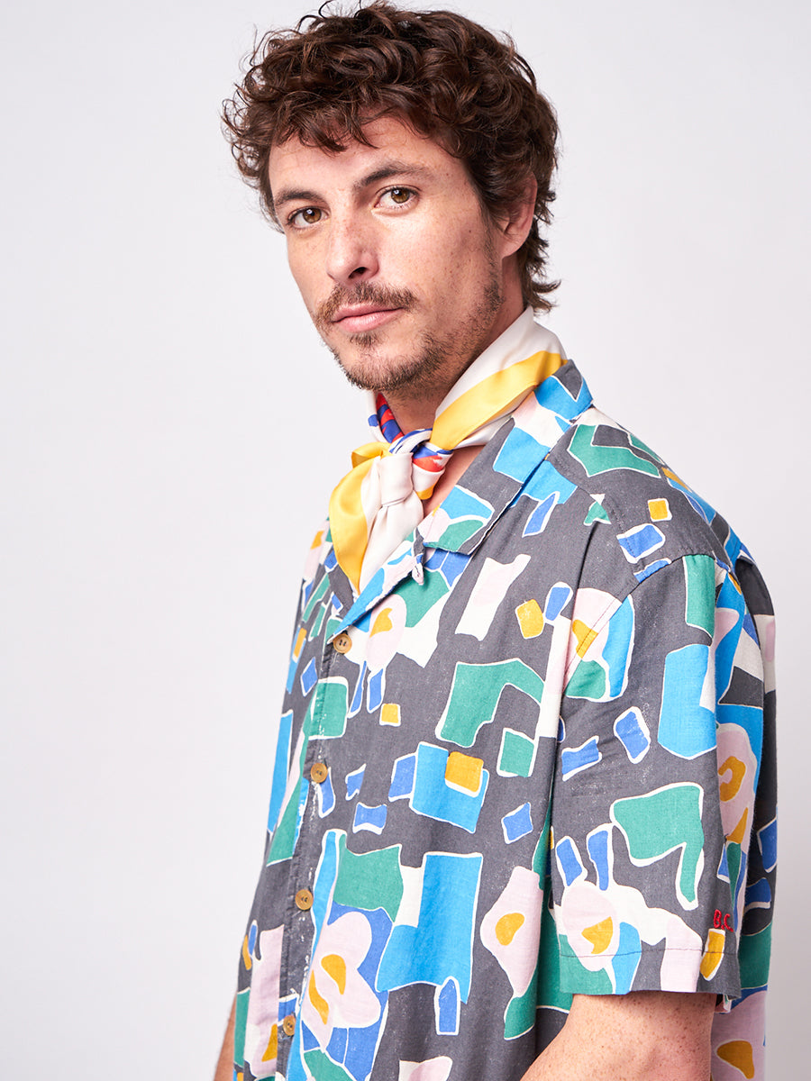 Floral print short sleeve shirt