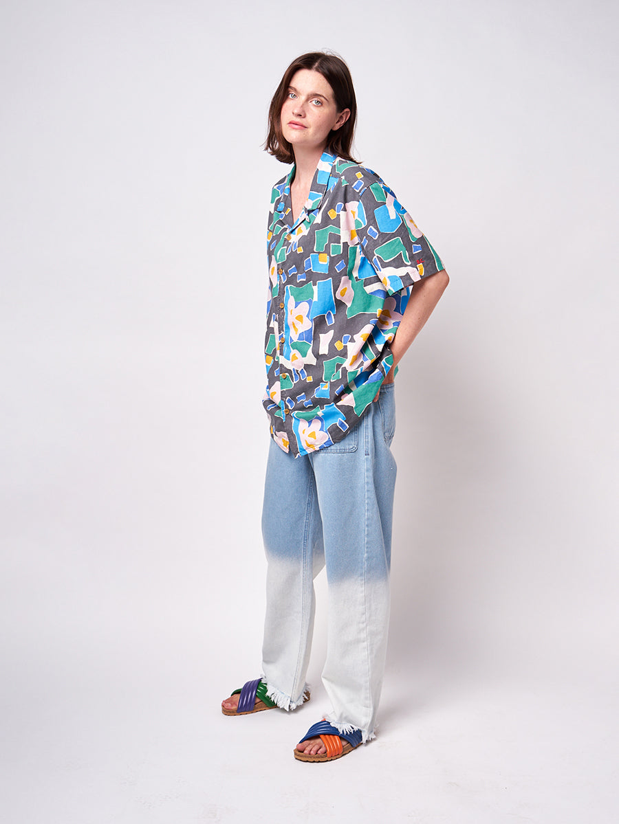 Floral print short sleeve shirt