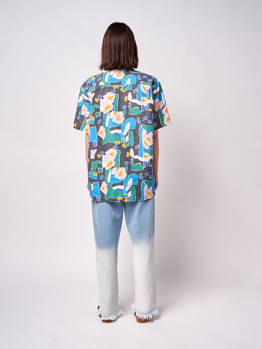 Floral print short sleeve shirt