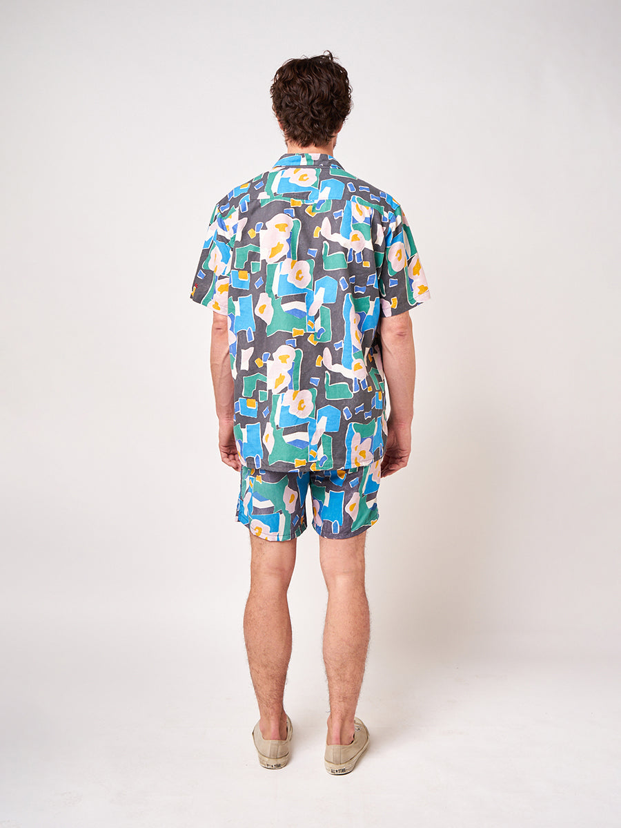 Floral print short sleeve shirt