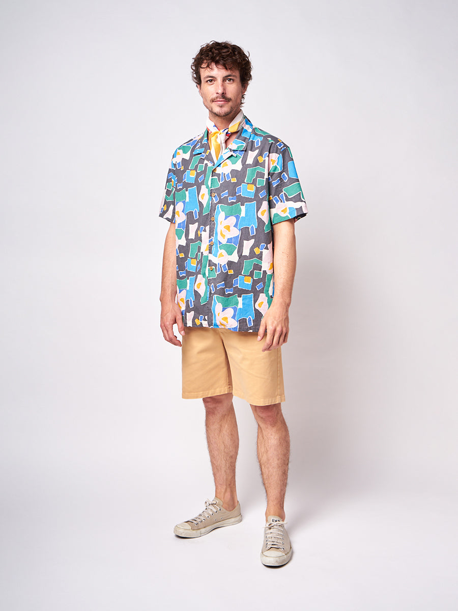 Floral print short sleeve shirt