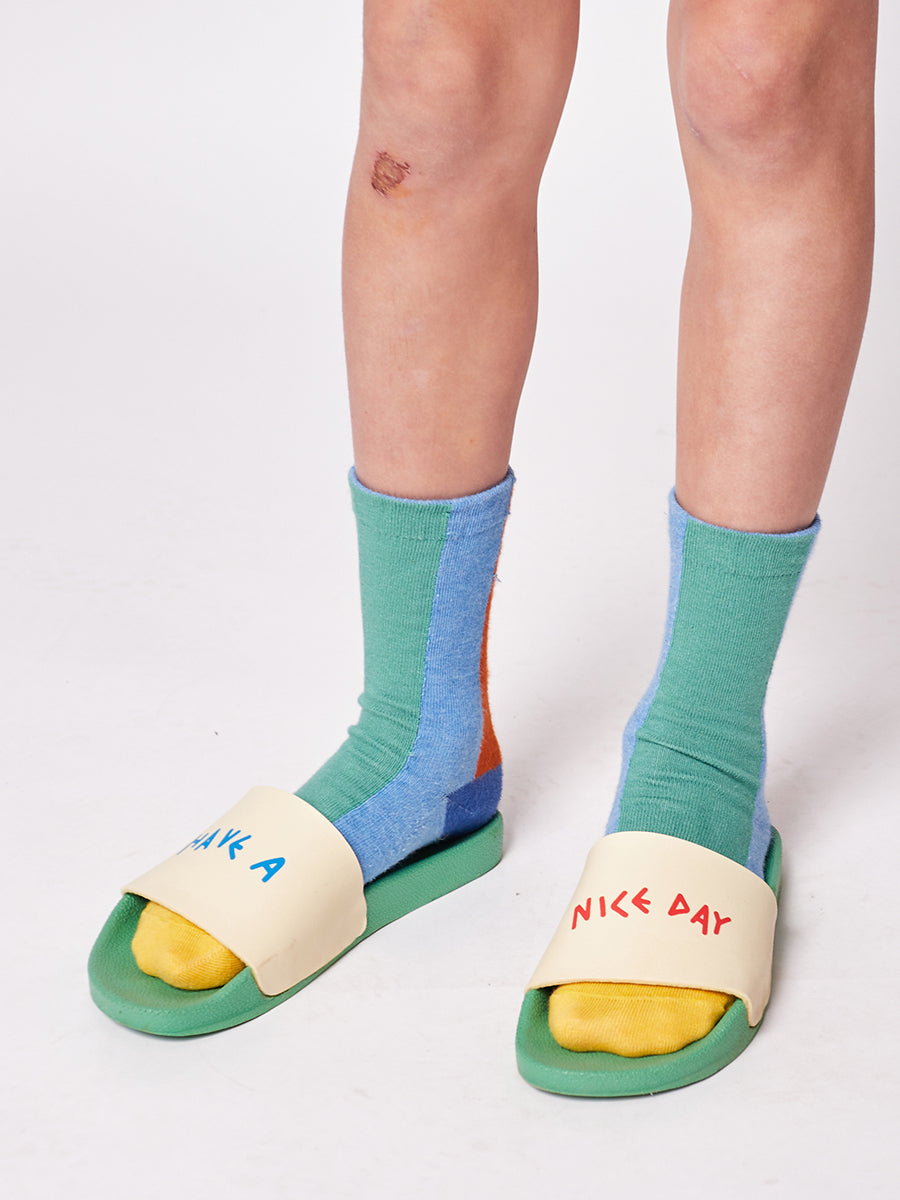 Colors Stripes blue long socks