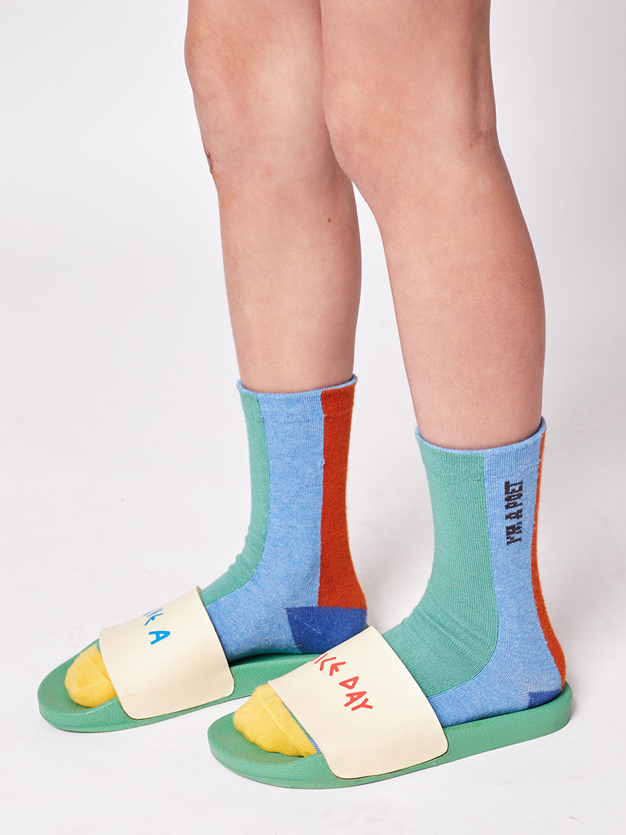 Colors Stripes blue long socks