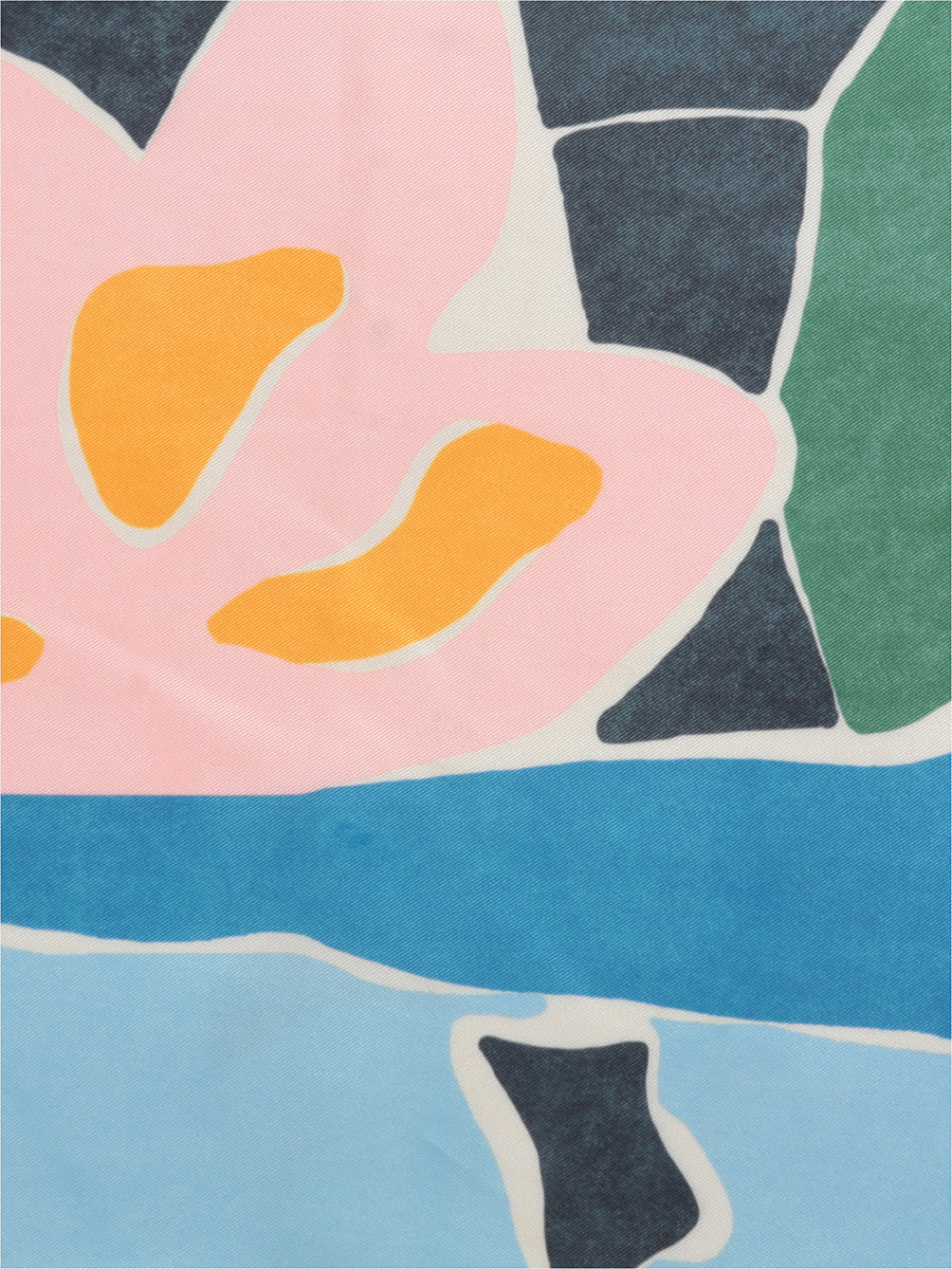 Floral print foulard