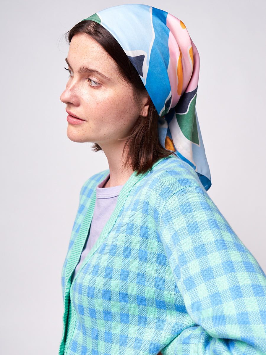 Floral print foulard