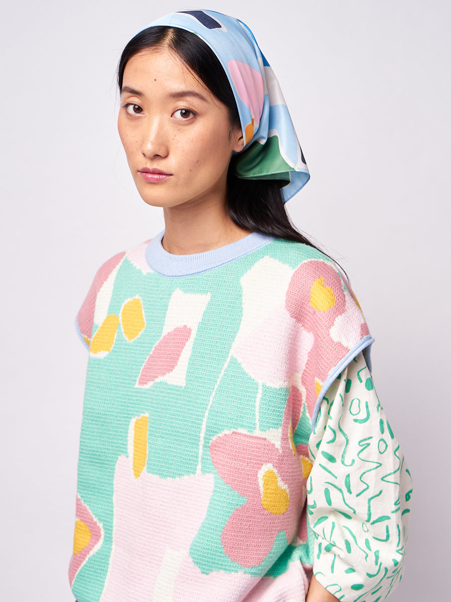 Floral print foulard