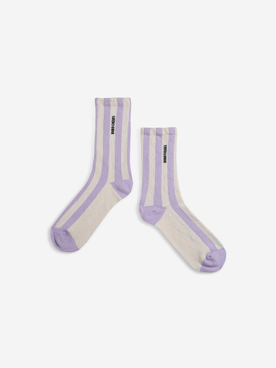 Striped 2-pack long socks