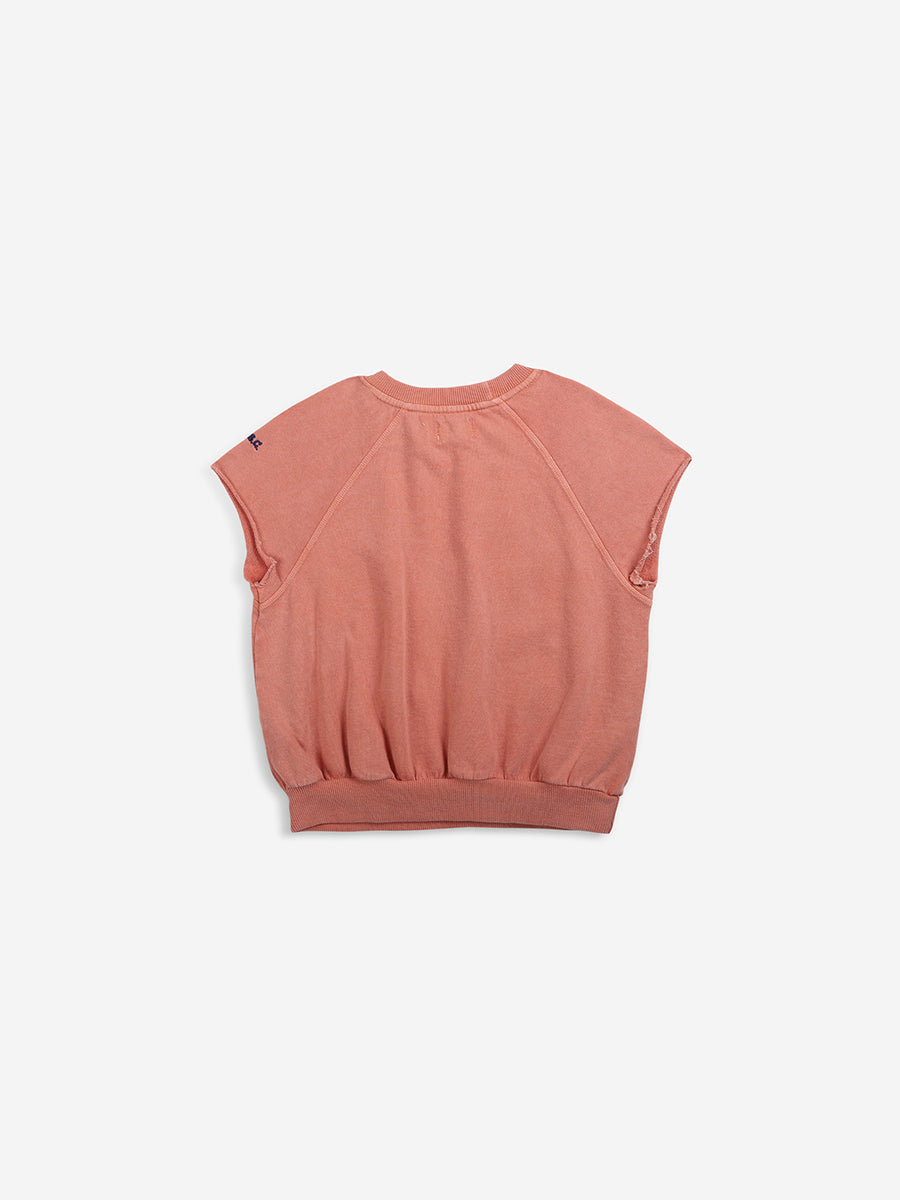 Mini Ice Creams embroidery sleeveless sweatshirt