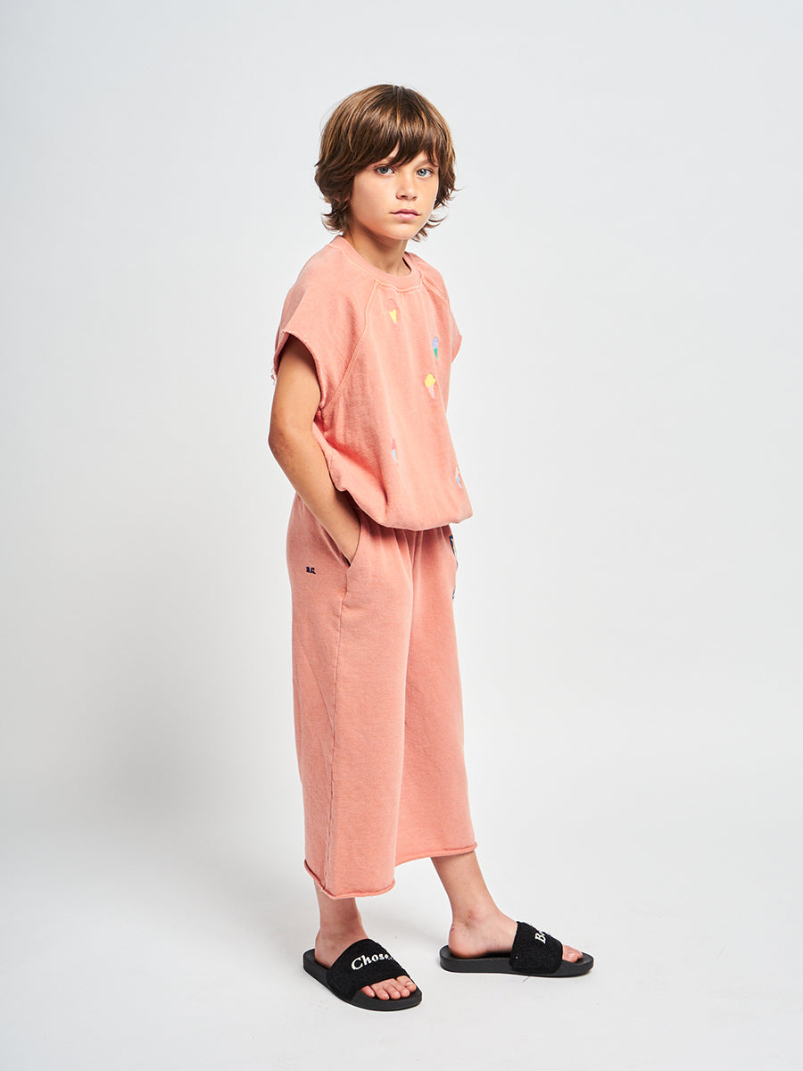 Mini Ice Creams embroidery sleeveless sweatshirt